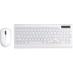 Backbayia - Teclado digital inalámbrico y ratón para iMac iPad, tablet, teléfono Android (2,4 g), color blanco - Imagen 4
