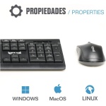 iggual - Gama Business - Pack Teclado y Raton | Teclado y Raton Inalambrico - Compatible con Windows, MacOS y Android - Color Negro - Imagen 4