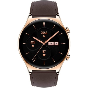 HONOR Smartwatch Watch GS3 Reloj Inteligente, Pantalla Táctil AMOLED 1.43 Pulgadas, hasta 14 Días de Autonomía, Color Classic Gold, Normal