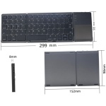 Gadpiparty Teclado Inalámbrico Teclado Plegable Teclado del Teléfono Teclado De La Tableta Teclado Inalámbrico De Computadora Teclados De Computadora Toque del Ratón - Imagen 5