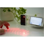 Highdas Proyección láser inalámbrico Bluetooth teclado virtual con el ratón para Iphone Ipad Smartphone PC y tabletas Negro A - Imagen 2