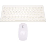 Annadue Combo de Ratón Y Teclado Inalámbrico, Juego de Teclado Y Ratón Inalámbrico 2,4G, Juego de Ratón Y Teclado Mini Office, Ergonómico, Teclado de 78 Teclas, Ratón de 4 Botones (White) - Imagen 8