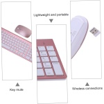 OSALADI Teclado Inalámbrico Y Ratón Teclado Recargable Teclado Inalámbrico Y Teclado Inalámbrico para Juegos Ratones Teclado Teclado Ultrafino Ratones Oficina Ordenador Portátil - Imagen 2