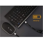 Tubayia - Teclado inalámbrico con ratón para Ordenador de sobremesa, portátil, PC, portátil, etc. - Imagen 2