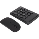 SUNGOOYUE Teclado Numérico Portátil Delgado de 2,4 GHz, Miniteclado Inalámbrico Negro, Conjunto Combinado de Ratón para Ordenadores Portátiles, Ordenadores de Sobremesa, Uso en Viajes y - Imagen 6