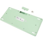 Teclado y Ratón Inalámbricos, Teclado Inalámbrico de 86 Teclas, Teclado Redondo de Diseño Ergonómico Colorido para Ordenador Portátil (Green) - Imagen 9