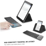 Gadpiparty Teclado Inalámbrico Teclado Plegable Teclado del Teléfono Teclado De La Tableta Teclado Inalámbrico De Computadora Teclados De Computadora Toque del Ratón - Imagen 4