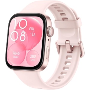 HUAWEI Watch FIT 3, Pantalla AMOLED de 1.82", Diseño Ultradelgado, Monitoreo Integral del Ejercicio, Gestión Integral de la Salud, Batería de 10 Días, Compatible con iOS y Android, Rosa Suave