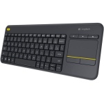 Logitech K400 Plus Teclado Inalámbrico Táctil para TV con Control Multimedia y Touchpad, Teclado QWERTY Español - Negro - Imagen 2