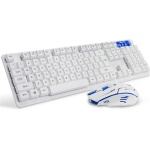 Tastiera El Raton Combos De Teclado Y Mouse De Computadora Teclado Inalambrico Teclado Bluetooth para Windows/Mac Negro Blanco,Negro - Imagen 2