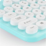 Teclado Ratón, Teclado Ratón Y Teclado Inalámbrico Bluetooth Combos Teclado Delgado Teclado Portátil para PC/Mac Negro Azul Rosa,Azul - Imagen 6