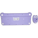 Teclado y Ratón Inalámbricos Teclado y Ratón Coloridos Sensibles Conexión Plug and Play 2,4G para 98 7 8 10 11 2000 (Purple) - Imagen 7
