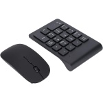 Vikye Combo de Ratón con Teclado Numérico Inalámbrico de 2,4 GHz, Plug and Play, 1200 dpi, Tamaño Portátil, Amplia Compatibilidad - Imagen 9