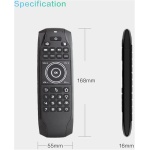 Oikabio G7V PRO - Ratón y teclado inalámbrico de voz retroiluminada con control remoto de voz inteligente 2.4G - Imagen 4