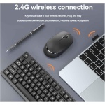 ROTEMADEGG Juego De Teclado Y RatóN InaláMbricos De 2,4 G para El Trabajo, La Oficina, Los Juegos, El Teclado, Los Accesorios De PC - Imagen 2