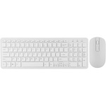 Neel Kit Combinado de ratón, Teclado y Teclado inalámbricos 2.4G, 108 Teclas para Game Office(White) - Imagen 6