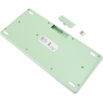 BROLEO Teclado Inalámbrico, Teclado y Ratón Inalámbricos de Diseño Ergonómico Colorido para PC (Green) - Imagen 7