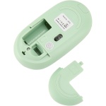 BROLEO Teclado Inalámbrico, Teclado y Ratón Inalámbricos de Diseño Ergonómico Colorido para PC (Green) - Imagen 8
