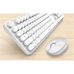 Kit de teclado inalámbrico con ratón óptico Sweet 2,4G blanco USB membrana compatible con Windows - Imagen 6