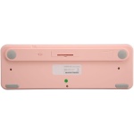 Shanrya Combinación de Ratón y Teclado Inalámbrico Conexión Inalámbrica 2,4G Combinación de Teclado y Ratón Inalámbricos Silenciosos Ahorro de Energía Dot Keycap para Oficina (Blanco Rosa) - Imagen 4