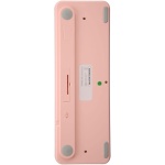 Shanrya Combinación de Ratón y Teclado Inalámbrico Conexión Inalámbrica 2,4G Combinación de Teclado y Ratón Inalámbricos Silenciosos Ahorro de Energía Dot Keycap para Oficina (Blanco Rosa) - Imagen 3