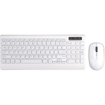 Backbayia - Teclado digital inalámbrico y ratón para iMac iPad, tablet, teléfono Android (2,4 g), color blanco - Imagen 3