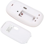 Lazmin112 Combo Ultradelgado de Teclado y Ratón Inalámbricos con Estructura de Pie de Tijera, Modo BT, Compatible con Win, OS X, iOS, (Pink) - Imagen 9