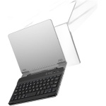 para Samsung Galaxy Z Fold 6 5 4 3 2 Set de Teclado, ratón y bolígrafo con Soporte para teléfono Funda metálica Plegable con bolígrafo Combo de Teclado y ratón inalámbricos para Oficina (Black) - Imagen 7
