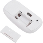 Vikye Combo de Teclado y Ratón Inalámbricos, Teclado de 78 Teclas, Ratón Ergonómico Ajustable de 3 dpi, Receptor USB de 2,4 GHz para Escritorio, PC, Tableta (Blanco Plateado) - Imagen 8