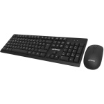 Performax SK1004 - Teclado multimedia y ratón inalámbrico, color negro - Imagen 3
