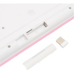 Bewinner Combinación de Ratón Y Teclado Inalámbrico de 96 Teclas, Transmisión de 10 Metros, Teclado de Ordenador Delgado Inalámbrico de 2,4 GHz con Alfombrilla Antideslizante para Ordenador(Rosa) - Imagen 7