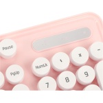 Combinación de Teclado y Ratón Inalámbricos de 2,4G con Teclas Redondas y Teclado Numérico, Alto Rendimiento, Teclas de Patas Altas, Ratón Ajustable (Tablero Rosa) - Imagen 7