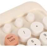 Teclado y Ratón USB, Combinación de Teclado y Ratón Inalámbricos Inalámbricos de 1600 DPI para para la Familia (Beige) - Imagen 8