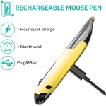 YIWENG Ratón óptico de 2,4 GHz, Manos Izquierda y Derecha, Recargable, inalámbrico, óptico, de Bolsillo, ratón, inalámbrico, Doble, Teclas derechas, púrpura,Ratón inalámbrico de 2 - Imagen 7