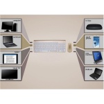 Keephen Combinación inalámbrica de Teclado y ratón, Ventana compacta portátil ultradelgada para computadora portátil con botón de silenciamiento (Plateado) - Imagen 6