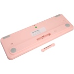 Shanrya Combinación de Ratón y Teclado Inalámbrico Conexión Inalámbrica 2,4G Combinación de Teclado y Ratón Inalámbricos Silenciosos Ahorro de Energía Dot Keycap para Oficina (Blanco Rosa) - Imagen 9