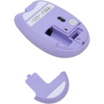 gernie Teclado y Ratón Inalámbricos, Teclado Inalámbrico para Máquina de Escribir Retro de 98 Teclas con Teclas Redondas, Conexión de 2,4 GHz Juego Combinado de Teclado y Ratón Colorido - Imagen 9