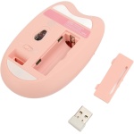 Dpofirs Ratón con Teclado Inalámbrico Cute Cat, Ratón con Teclado Colorido para Ordenador Portátil, Escritorio, Respuesta Rápida, Acabado Mate, Conexión Inalámbrica 2,4G - Imagen 7
