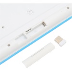 Qiilu Combo de Teclado y Ratón de 96 Teclas, Transmisión de 10 Metros, 2,4 GHz, Inalámbrico, Teclado Delgado con Alfombrilla Antideslizante para PC, Portátil, Ratón, Transmisión de 10 - Imagen 5