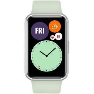 HUAWEI WATCH FIT - Smartwatch con cuerpo de metal, pantalla AMOLED de 1,64”, hasta 10 días de batería, 96 modos de entrenamiento, GPS incorporado, 5ATM, Color Verde