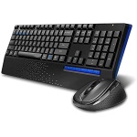 XYLXJ Combinación inalámbrica de teclado y ratón, teclado Bluetooth tamaño completo 2.4G - Imagen 3