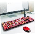 HEMOTON 1 Juego Conjunto de Teclas Punk Teclado para Juegos Teclado de Colores ratón de computadora ratón inalámbrico para portátil ratón de Teclado inalámbrico Teclado de Notebook Ligero - Imagen 9