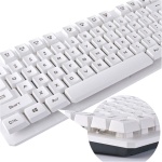Tastiera El Raton Combos De Teclado Y Mouse De Computadora Teclado Inalambrico Teclado Bluetooth para Windows/Mac Negro Blanco,Negro - Imagen 4