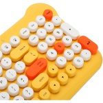 Teclado y Ratón Inalámbricos Teclado y Ratón Coloridos Sensibles Conexión Plug and Play 2,4G para 98 7 8 10 11 2000 (Yellow) - Imagen 8