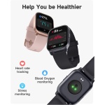 TOOBUR Reloj Inteligente Mujer Hombre, Smartwatch Alexa Incorporada IP68 Sumergible con Llamada/Seguimiento del Frecuencia Cardíaca/Sueño/100 Deportes Compatible Android iOS - Imagen 3