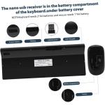 Gatuida 1 Juego De Teclado Y Ratón Teclado Inalámbrico Silencioso Teclado Inalámbrico Teclado De Ordenador Teclado Inalámbrico Moderno Ratón USB Escritorio Portátil Abs - Imagen 7
