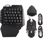 Juego de Convertidor de Ratón y Teclado para Juegos Móviles, Adaptador de Ratón y Teclado Mecánico RGB Inalámbrico con Cable Combo con Fundición de Pantalla - Imagen 9