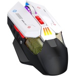 Ratón Inalámbrico para Juegos de PC de 9 Teclas con Retroiluminación RGB, DPI Ajustable, Ratón de Ordenador Recargable para Oficina en Casa, Conmutación de 3 Canales - Imagen 4