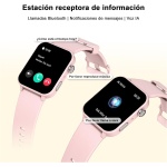 Blackview Reloj Inteligente Mujer, 1.85" Smartwatch con Llamadas Bluetooth, Oxímetro(SpO2)/Pulsómetro/Monitor de Sueño/Podómetro, 100+ Modos Deportivos Pulsera Actividad para Android iOS - Imagen 3