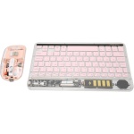DAUZ Combinación de Teclado y Ratón, Práctica Combinación de Teclado y Ratón Inalámbrico Retroiluminado 2,4G (Rosa) - Imagen 4